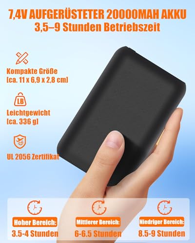 CYCYHEAT Pantalones calefactables para hombre y mujer con batería de 7,4 V y 20000 mAh y control 4 en 1 – Pantalones térmicos impermeables con tecnología de calefacción de carbono mejorada para esquí - imagen 4