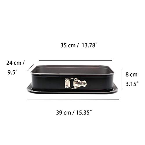 Forkaler UNKNOWN Square Springform Pan, Square Springform Pan Nonstick,Rectangle Cake Pan thumb #3