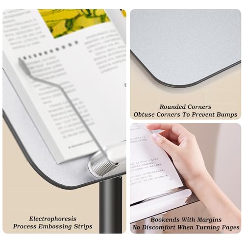 Support de lecture réglable rétractable ergonomique sur pied - 6