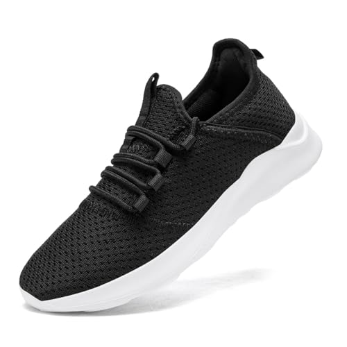 Casual Walking Sports Tennis Shoes Black_white Us Size10