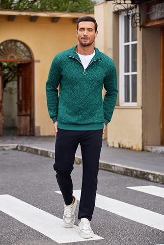 Pull décontracté homme col montant manches longues COOFANDY - 2