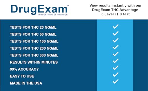 Drugexam 10 Pack - Drugexam Multi Level (Thc) Test 20 Ng/Ml thumb #4