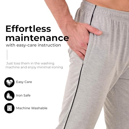 Image of Cotton Track Pant for Men | Lower for Man | Comfortable Lower Men with Zip Pocket for Gym, Sports & Casual Wear