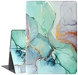 iPad Mini 5 Case, iPad Mini 4 Case, Feams PU Leather Shockproof Shell Stand Smart Cover with Auto Wake/Sleep for iPad Mini 5th Gen 2019/iPad Mini 4 2015 7.9 inch Tablet, Green Marble