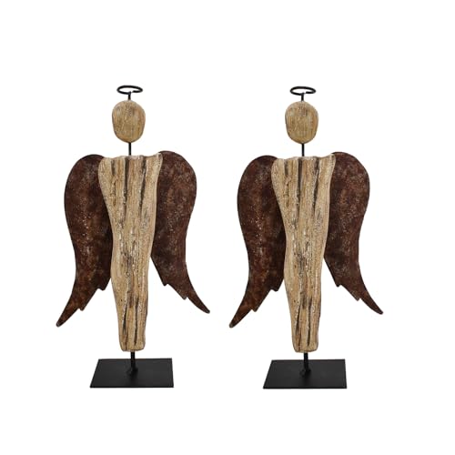 K-KILIPES-825-H-Wooden-Angel-Statue-Primitive-Farmhouse-Decor-Wood-and-Metal-Angel-Figurine-Tabletop-Ornament-Hand-Carved-Angel-Sculpture-Home-Decor-2 K KILIPES 825 H Wooden Angel Statue Primitive Farmhouse Decor Wood and Metal Angel Figurine Tabletop Ornament Hand Carved Angel Sculpture Home Decor 2