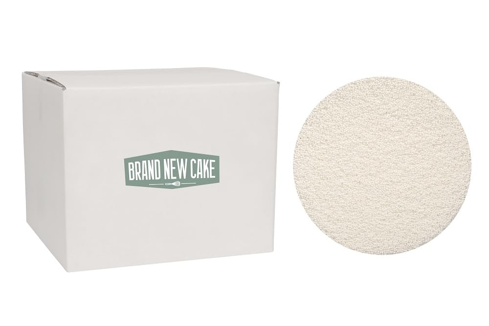 BrandNewCake® Weiße Zuckerstreusel 10kg - Perfekt für Kuchen Dekoration und Garnierung - Hochwertige Backzutat