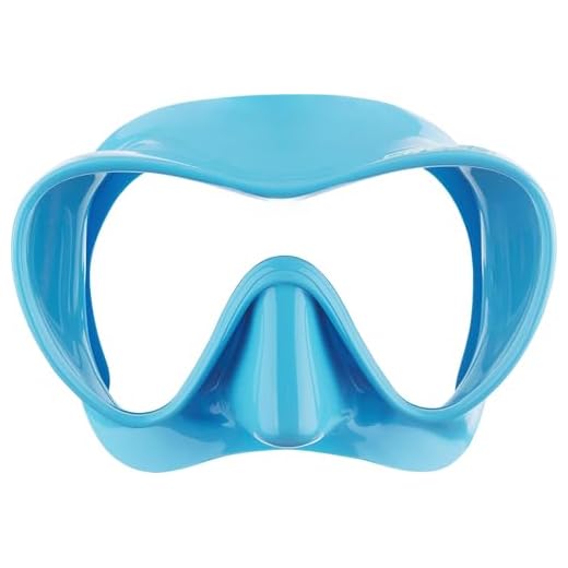 Cressi F1 Small Mask Turquoise - Rahmenlose weiche Silikonmaske zum Schnorcheln und Tauchen, Türkis, Einheitsgröße, Unisex für Jugendliche