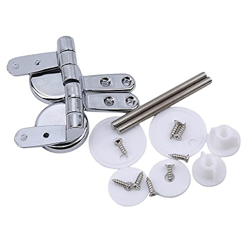 Charnière pour abattant de WC en alliage de zinc avec supports amovibles