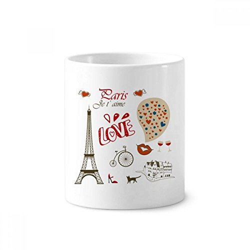 Mug Blanc Tour Eiffel Amour Paris en Céramique 350ml