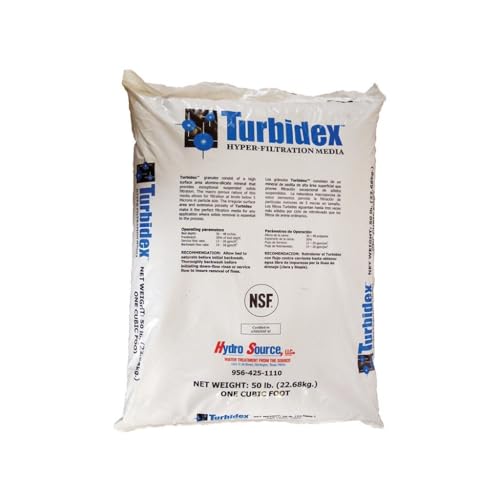 Turbidex™ Sediment and Turbidity Filter Media Replacement 1 cubic foot for Backwashing Sediment Water Filters AIS10 Filter Media