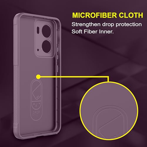 Image of amazon basics Back Case Cover for Realme P3 5G | Compatible for Realme P3 5G Back Cover | Liquid Silicon Magic Case with Camera Protection | Lavender