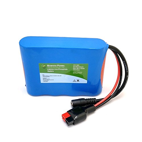 Bioenno Power 12V, 3Ah LFP LiFePO4 Lithium Iron Phosphate Battery (PVC, BLF-1203AB)