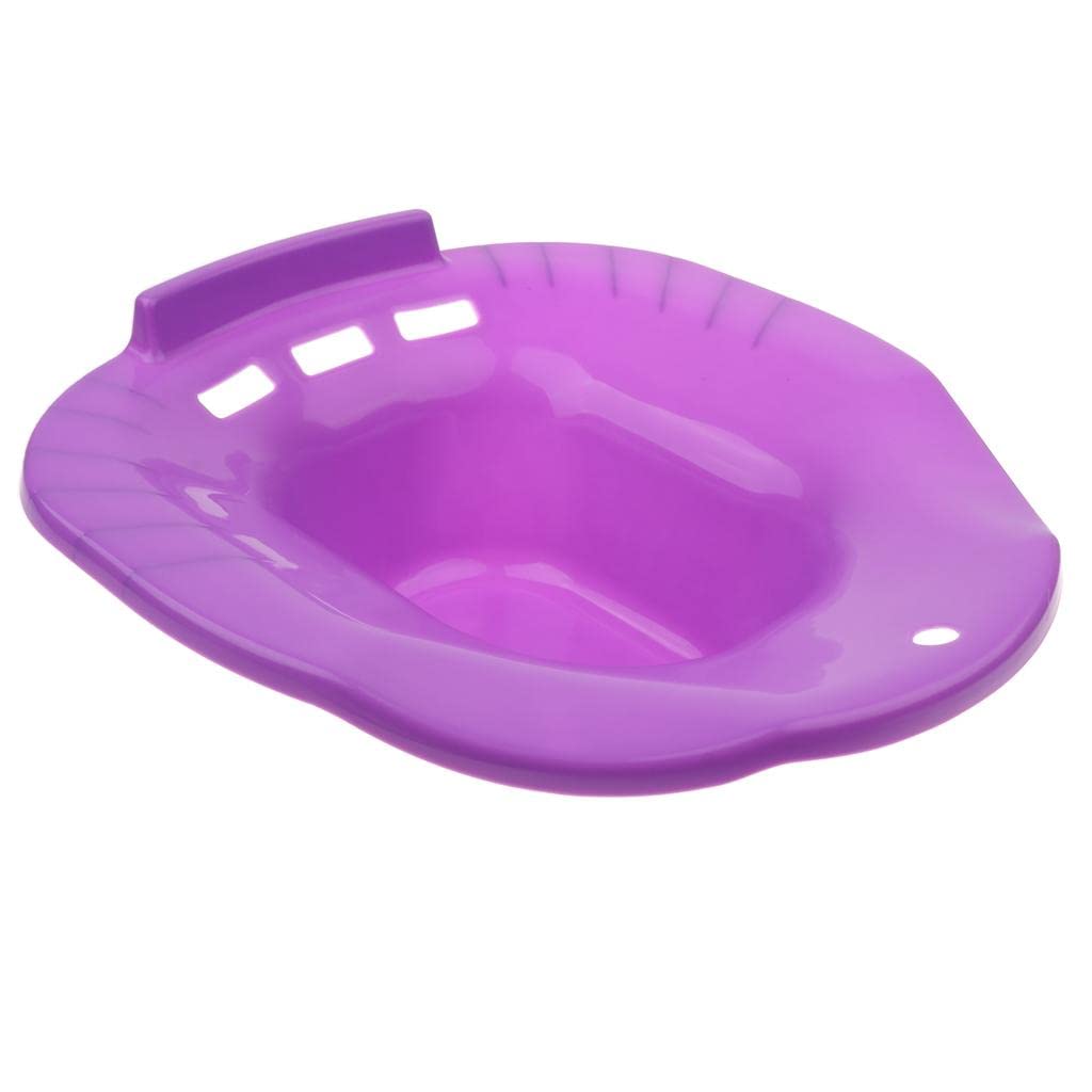 Lina Trading Toilet Sitz Bath Tub Hip Basin for Pregnant Women Hemorrhoid Patients Purple