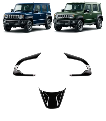 BayThral ステアリングホイールパネル For JC74W/JB64W/JB74W 専用設計 ハンドルボタン装飾フレーム カスタム パーツ ステアリングホイールボタントリム 内装 新型 ジムニーノマド/ジムニーシエラ/ジムニーJB64W~に適合 (ブ