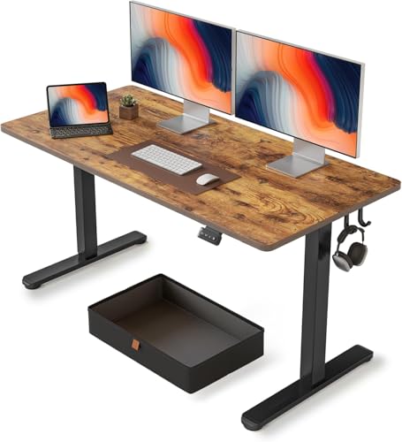 FEZIBO Adjustable Standing Desk with Drawer