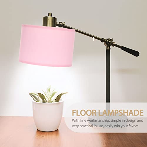 Beaupretty Drum Lamp Shade Cloth Fabric Lampshade Pink E27 Light Cover Shade For Modern Home Living Room Nursery Bedroom Decor #TOP1