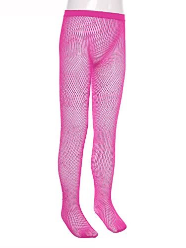 Hularka Kids Girls Glitter Rhinestone Fishnet Mesh Stockings Pantyhose Tights Sport Dance Pants Yoga Gym Leggings4