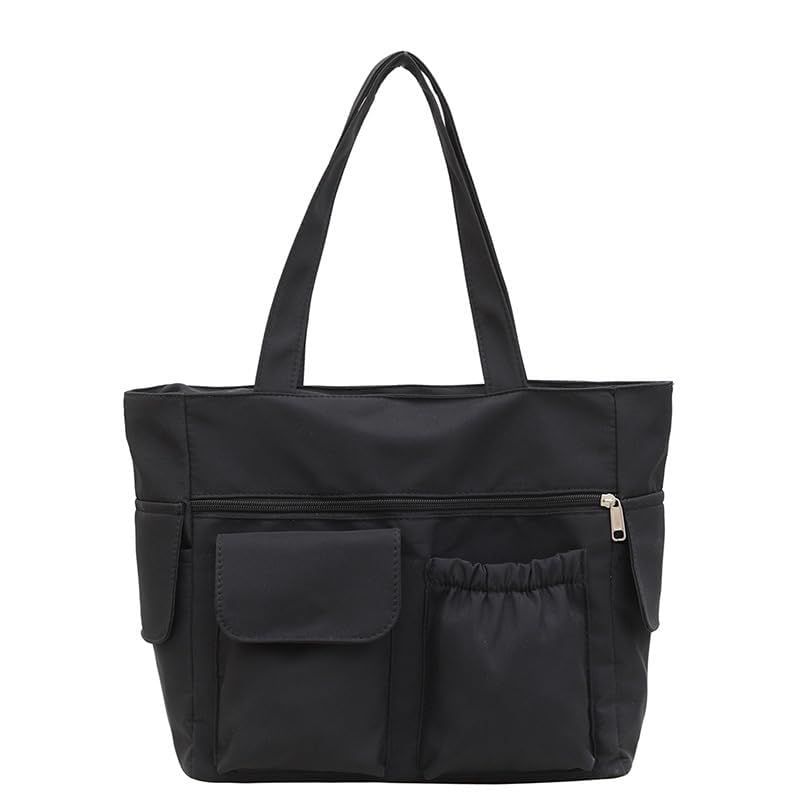 Nylon Shoulder Bag for Women – Large Capacity Crossbody with External Pocket4