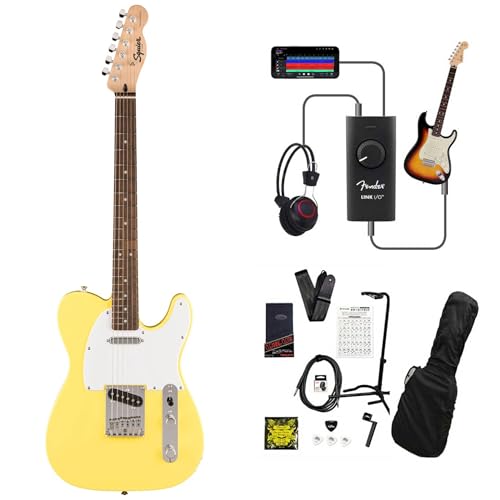 Squier Sonic Telecaster Laurel Fingerboard White Pickguard Canary Yellow �^�����Z�b�V�����ŏ�B�ILink I/O�t��13�_�Z�b�g