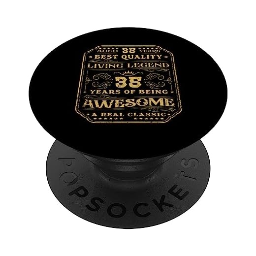 35 Años De Ser Impresionante 35 Años 35 Cumpleaños Hombre PopSockets PopGrip Intercambiable