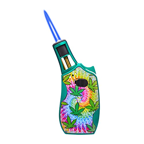 Wrenchfire Jet Torch Lighter for Cigar Cigarette Camping BBQ,with Continuous Flame Lock Refillable Gas Adjustable Flame Intensity Fire Starter