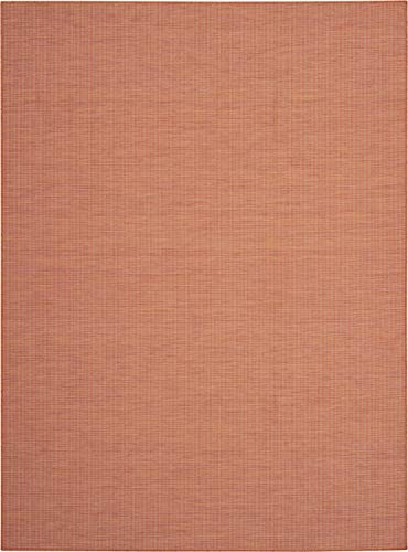 Nourison Home Positano Terracotta 8' x 10' Area Rug - Easy Clean, Non Shedding, Bed Room, Living Room, Dining Room, Kitchen (8' x 10')