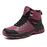 raichle schuhe hersteller  Ulogu Herren Damen Wanderschuhe Wasserdicht rutschfest Outdoor Trekking-& Wanderstiefel, Rot, Size EU 41