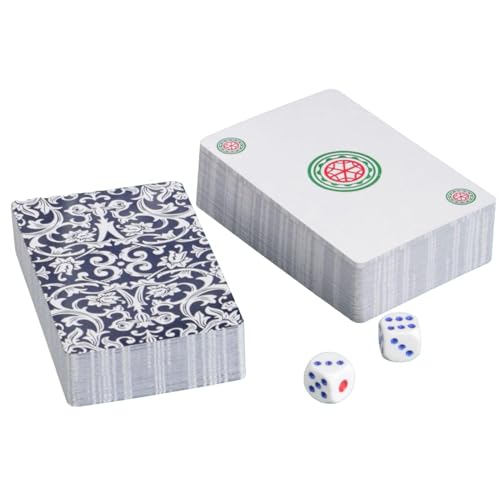 [ No Noise Mahjong] Il mini Mahjong Set è adatto per riunioni di amici e feste di fine anno, ideale per una tasca, una borsa o uno zaino. È silenzioso durante la lettura.