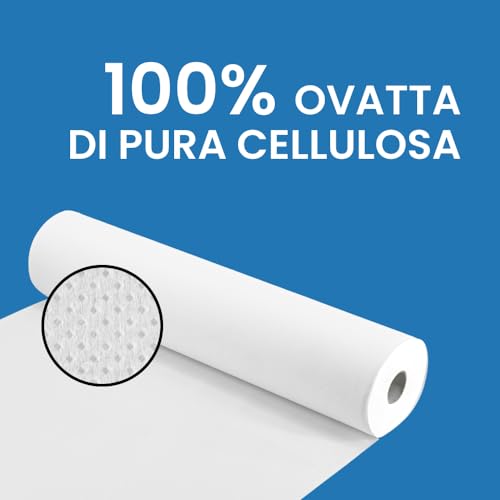IMBALLAGGI 2000 - Rotolo Carta Lettino Massaggio, 1x6 Pezzi 0.6x55 Metri in 100% Cellulosa, Rotoli Carta Lettino Estetista e Terapie Morbidi e Assorbenti, Lenzuolino Medico Igienico Monouso - 9