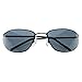zeroUV Neo Trinity Metal Wire Frame Glasses, Futuristic Sci-Fi Movie Inspired Sunglasses for Men and Women (Black)