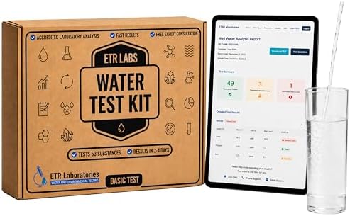 ETR Labs Basic Water Quality Test Kit - Tests 53 Substances in We...