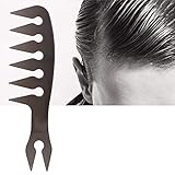PEINE PROFESIONAL PARA EL CABELLO: Se desliza por el cabello húmedo o seco para desenredarlo o estimularlo suavemente mientras previene la rotura, las puntas abiertas y el frizz. Ideal para el peinado y el peinado diario de los hombres.