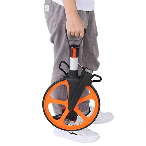 Greensen Strecken Messrad mit Griff, Meßrad Faltbares Entfernungsmessrad Präzisions Messrad Vermessungsrad Streckenmessrad Streckenmessgerät Baustellenmessrad Laufmessrad