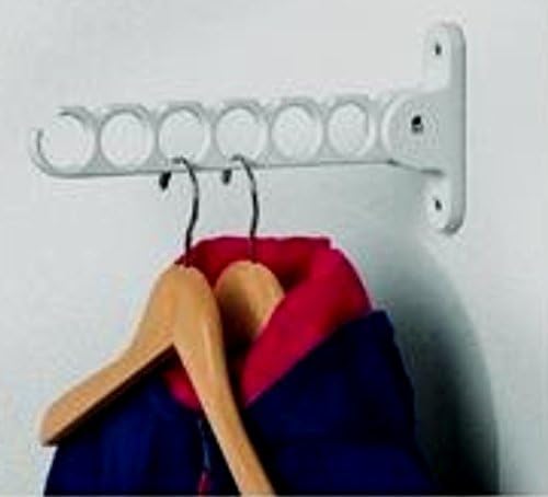 Spectrum Hanger Holder Color: White (Size: 11 3/4" H x 2 " W x 1 1/4" D) - 2 Count