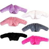 6 Pcs Doll Winter Fashion Fur Coat Jacket Set for 30cm Girl Doll 11.5 inches Doll Clothes Xmas Gift