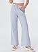 ANRABESS Women's Striped Gingham Pants 2025 Fall Pajama Lounge Boxer Pants Casual Wide Leg Drawstring PJ Bottoms Trousers﻿ Blue White Stripe Small