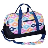 Picture of Wildkin Kids Overnighter Duffel Bag – Carry-On Size, Ideal for School & Sleepovers – Aztec