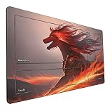 MTG Compatible TCG Playmat, AI Painted 14" x 24" Collectible Card Game Playmat with White Line - Per