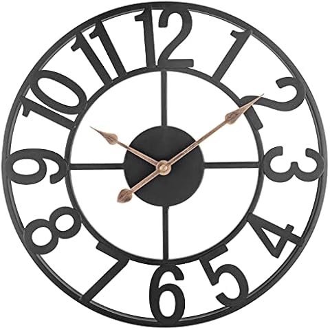 Black Rustic Farmhouse Wall Clock Cover