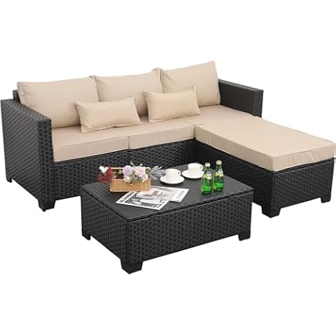 Rattaner 3-Piece Outdoor Furniture Set Cover