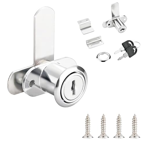 Qrity 1 Piece Cabinet Locks Letterbox Lock, Double Door Furniture Locks with Keys, for Filing Cabinets, Shoe Cupboards and Drawers