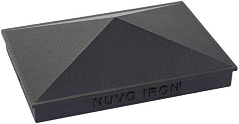 Nuvo Iron Pyramid Post Cap, 4" x 6" - Black