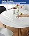 36 Inch Round Clear Plastic Table Cover Protector PVC Tablecloths Sheet Wood Furniture Topper Cover for Coffee Dining Room Table Kitchen Countertop Office Desk Blotter Pad Waterproof Wipeable
