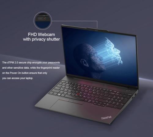 Image of Lenovo ThinkPad E16 Gen 2 Business AI PC Laptop (16 inch FHD+ Touchscreen, Intel 12-Core Ultra 7 155U (> i7-1355U), 16GB DDR5 RAM, 512GB SSD), 1080p Webcam, Thunderbolt 4, Ethernet, Win 11 Pro (Renewed)