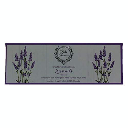 KIT SABONETE LAVANDA 3 PEÇAS 100G PETIT SAVON