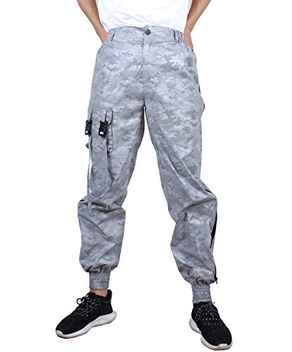 Men Reflective Pants Brand Hip Hop Dance Fluorescent Trousers Casual Harajuku Night Sporting Jogger Pants