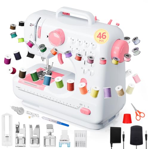Portable Sewing Machine for Beginners – Clearance! 12 Built-in...