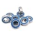 10Pcs 6800RS Bearing 10x19x5mm ABEC-3 Hobby Electric RC Car Truck 6800 RS 2RS Ball Bearings 6800-2RS Blue Sealed