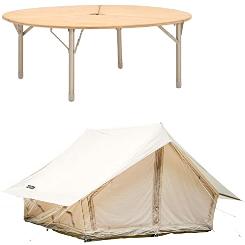 NEUTRAL OUTDOOR LGテント 4.0 3-6人用 2ポール ロッジテント 耐水ポリエステル生地 ベージュ 収納袋付き NT-TE10  63320