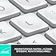 Logitech MX Keys Mini Kabellose Tastatur, Kompakt, Bluetooth, Hintergrundbeleuchtung, USB-C, Kompatibel mit Apple macOS, iOS, Windows, Linux, Android, Metallgehäuse - Pale Grey
